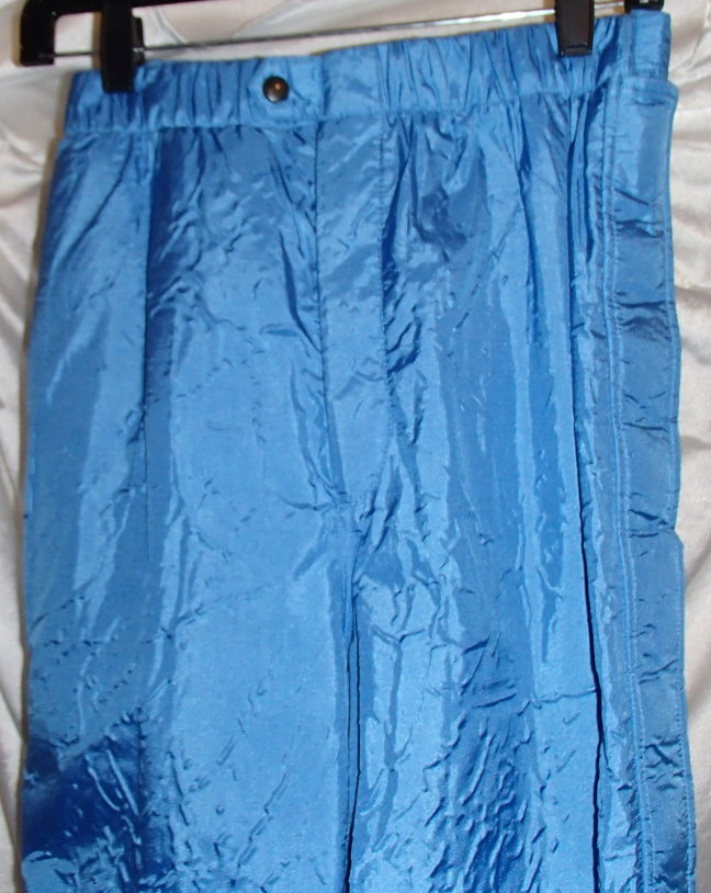 Royal Blue Elastic Nylon Water Resistant Pants 70